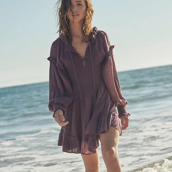 Free People Kiss and Tell Black Mini Dress Size XS - Picture 9 of 9